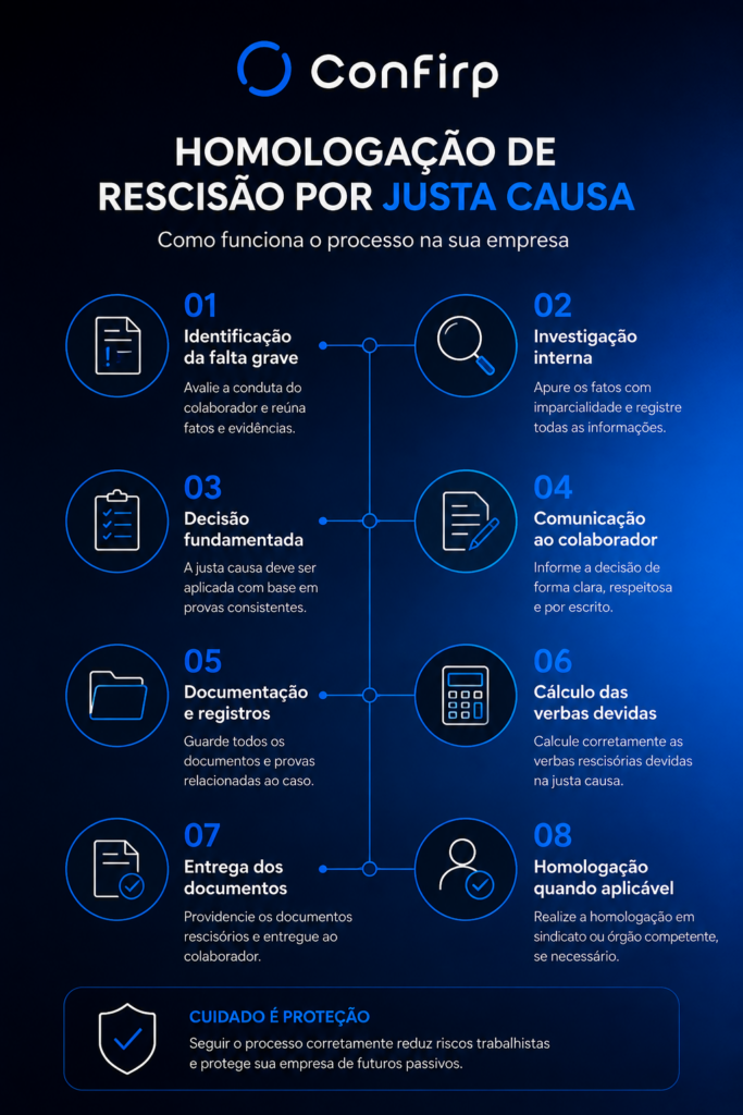 Homologação por justa causa Homologação por justa causa