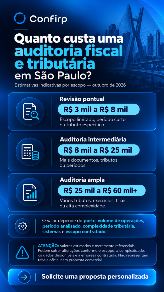 Custos de Auditoria em São Paulo Custos de Auditoria em São Paulo