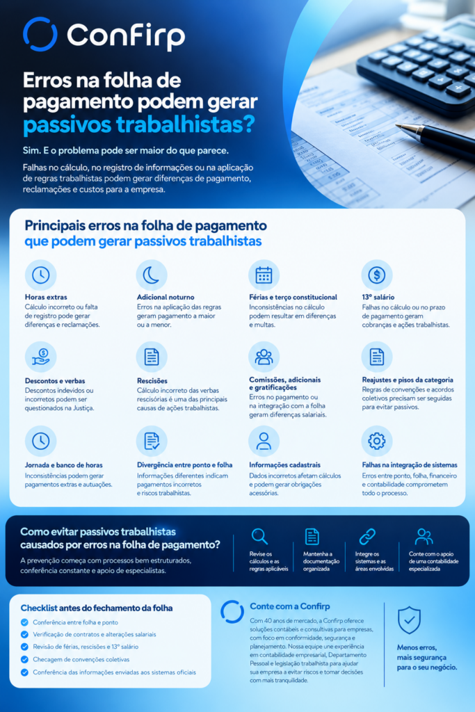 Erros na Folha Como Evitar Passivos Trabalhistas Erros na Folha Como Evitar Passivos Trabalhistas
